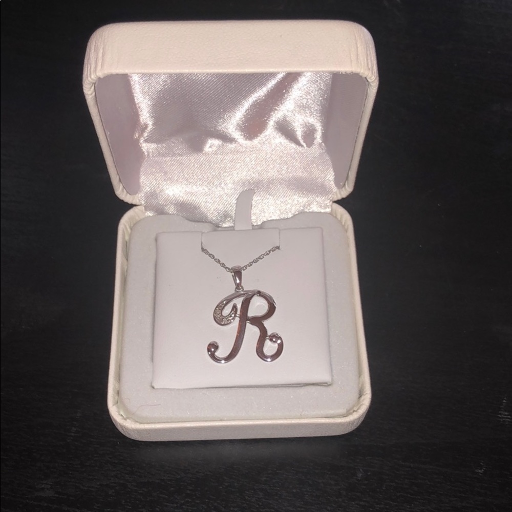 R Pendant Necklace